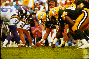 Humans in a professional football match.