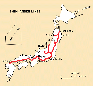 shinkansen lines