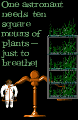 ! astronaut: 10 square me of plants