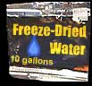 Freeze-dried water